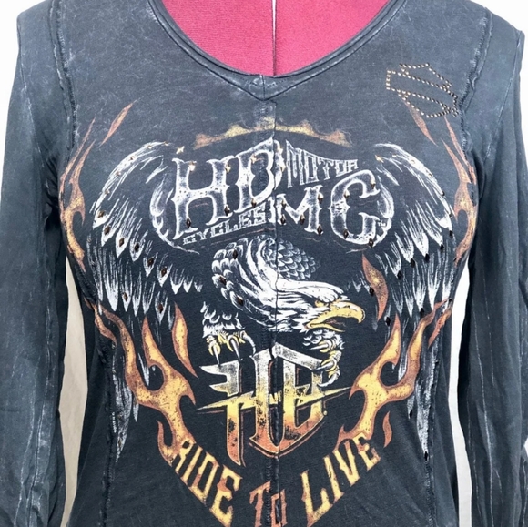 Harley-Davidson Eagle Long Sleeve Tee - Picture 5 of 8